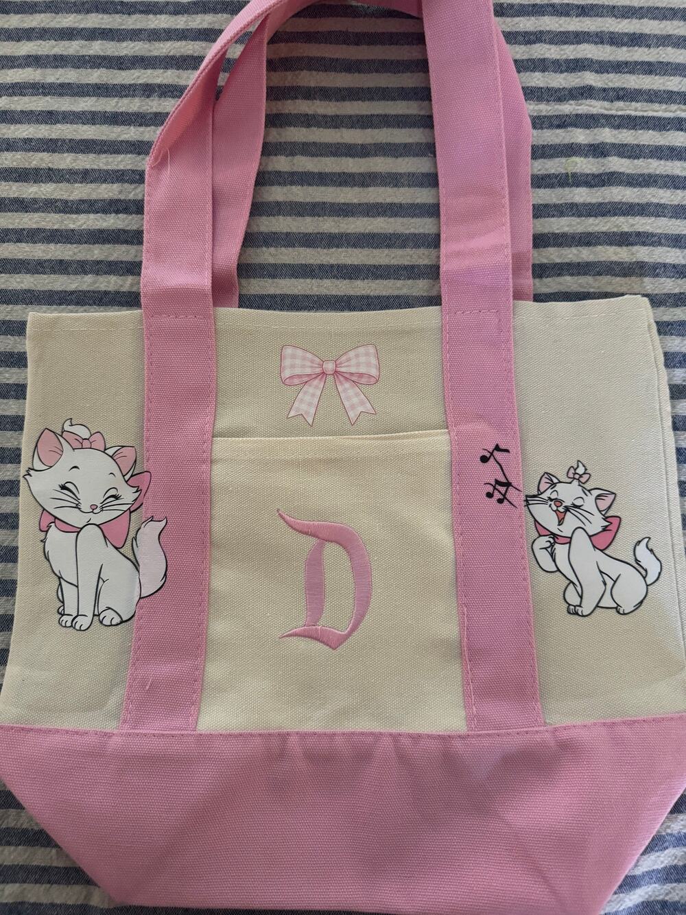 Disney Marie from Aristocats Double Sided Custom Made Mini Tote Bag